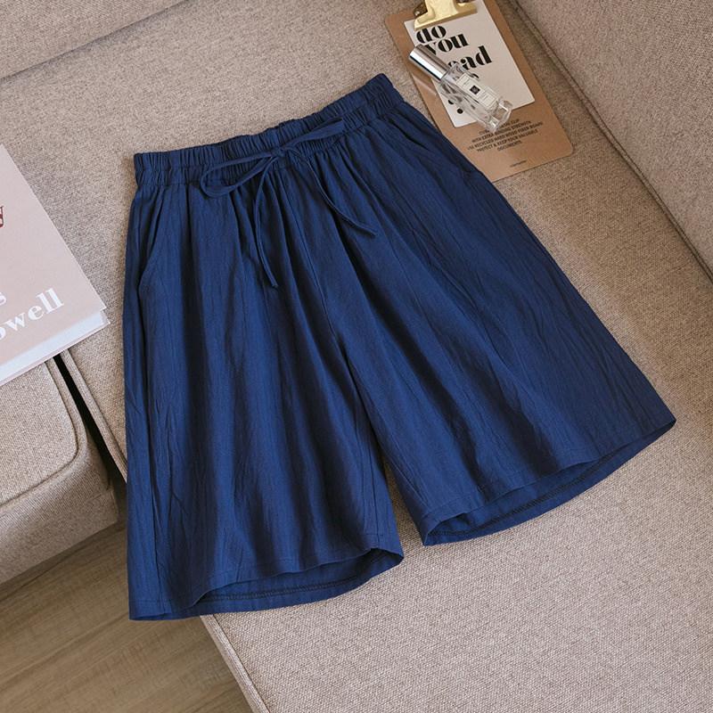 2点8％off ショートパンツ ハーフパンツ レディース 夏 綿麻 リネンパンツ ワイド 薄手 ウェストゴム ゆったり 吸汗 通気性 体型カバー | ブランド登録なし | 03