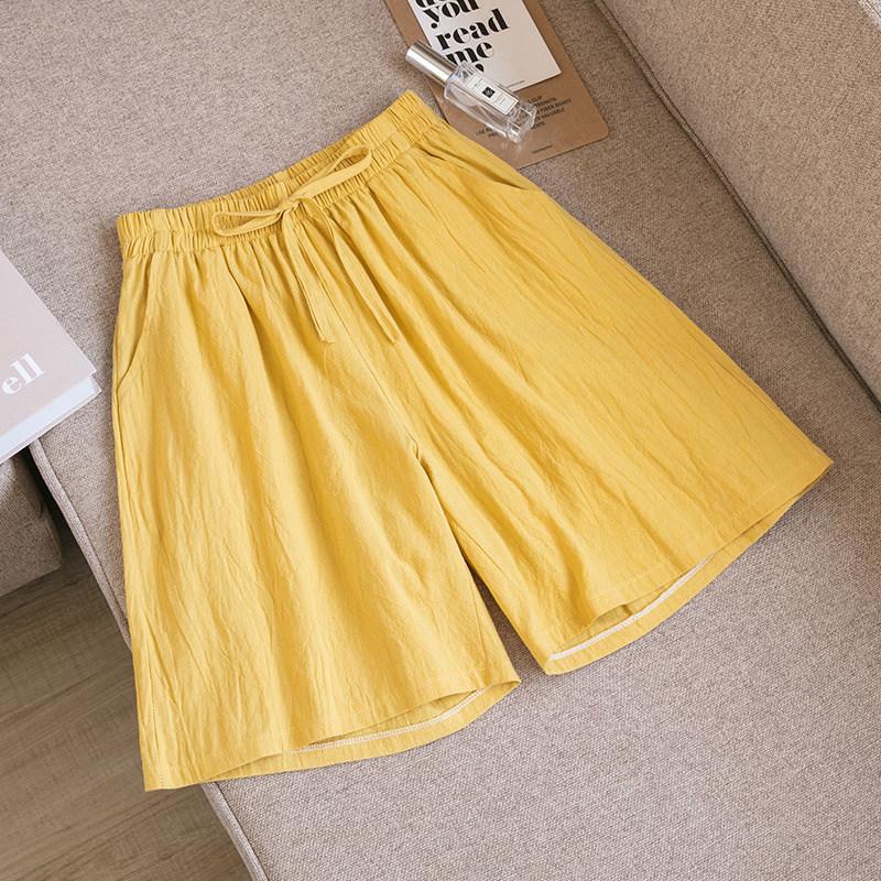 2点8％off ショートパンツ ハーフパンツ レディース 夏 綿麻 リネンパンツ ワイド 薄手 ウェストゴム ゆったり 吸汗 通気性 体型カバー | ブランド登録なし | 06
