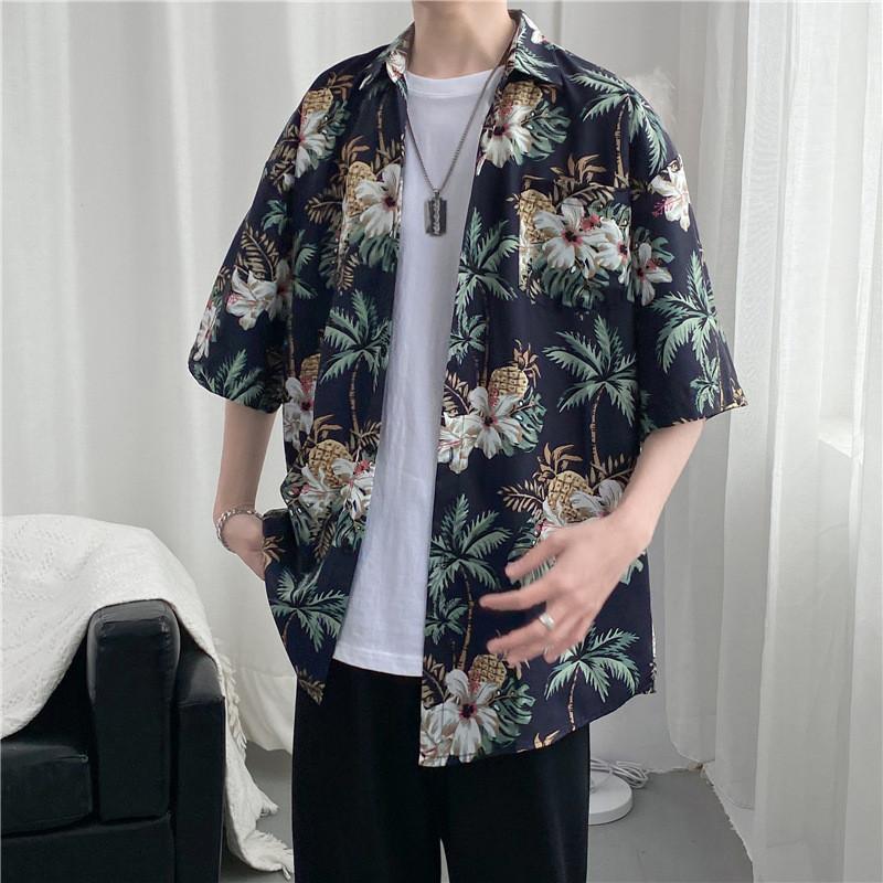 アロハシャツ メンズ 半袖シャツ 開襟シャツ トップス カジュアルシャツ 総柄シャツ一部 薄手 夏 ビーチ 海 旅行 リゾート 涼しい 吸汗速乾 | ブランド登録なし | 02