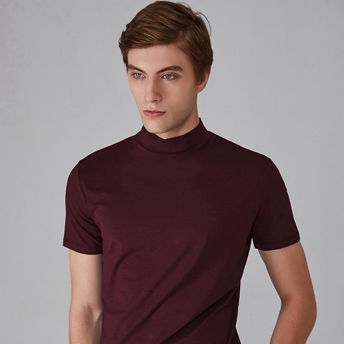 Tシャツ モックネック ゴルフ 半袖 メンズ ハイネックTシャツ カットソー ポロシャツ インナー 肌着 ゴルフウェア 無地 春夏 父の日 |  | 05