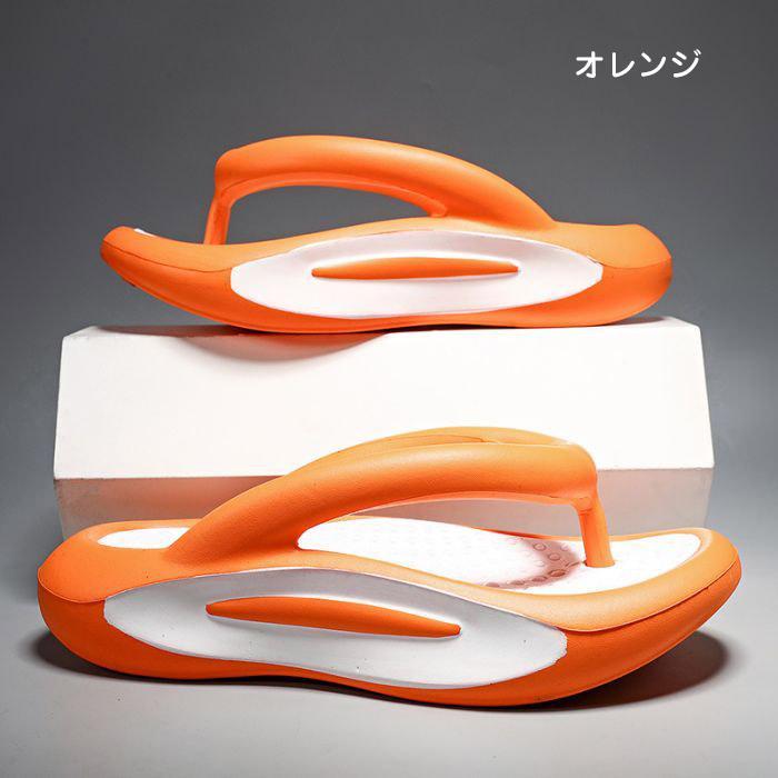 外反母趾 厚底 スリッパ 厚底トングサンダル レディース メンズ 外反拇趾 人間工学 屋外 柔らかい 歩きやすい 滑り止め 耐磨耗 軽量 幅広 |  | 02