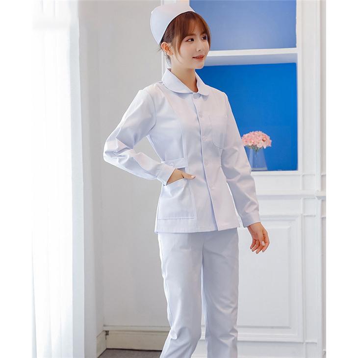 ナース服 スクラブ 上下セット セットアップ 白衣 レディース