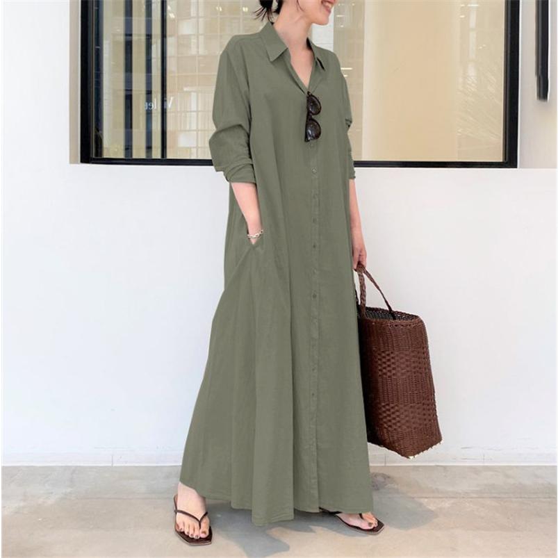 ロングワンピース シャツワンピース リネンワンピース 人気商品