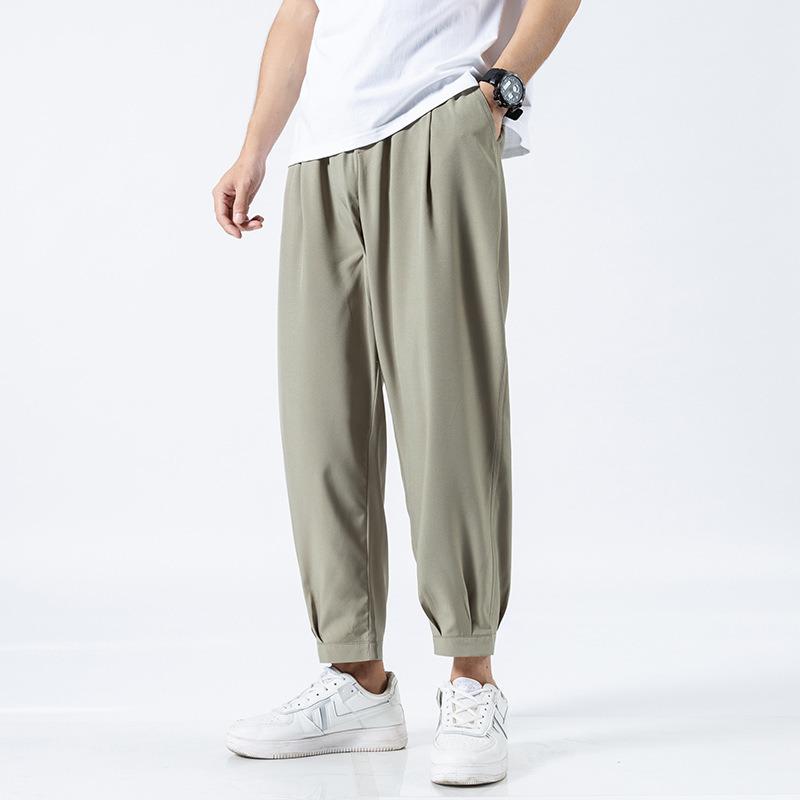 サルエルパンツ ワイドパンツ メンズ イージーパンツ チノパン ロング丈 ジョガーパンツ 無地 ゆったり 夏 涼しい 父の日 プレゼント ボトムス | ブランド登録なし | 03