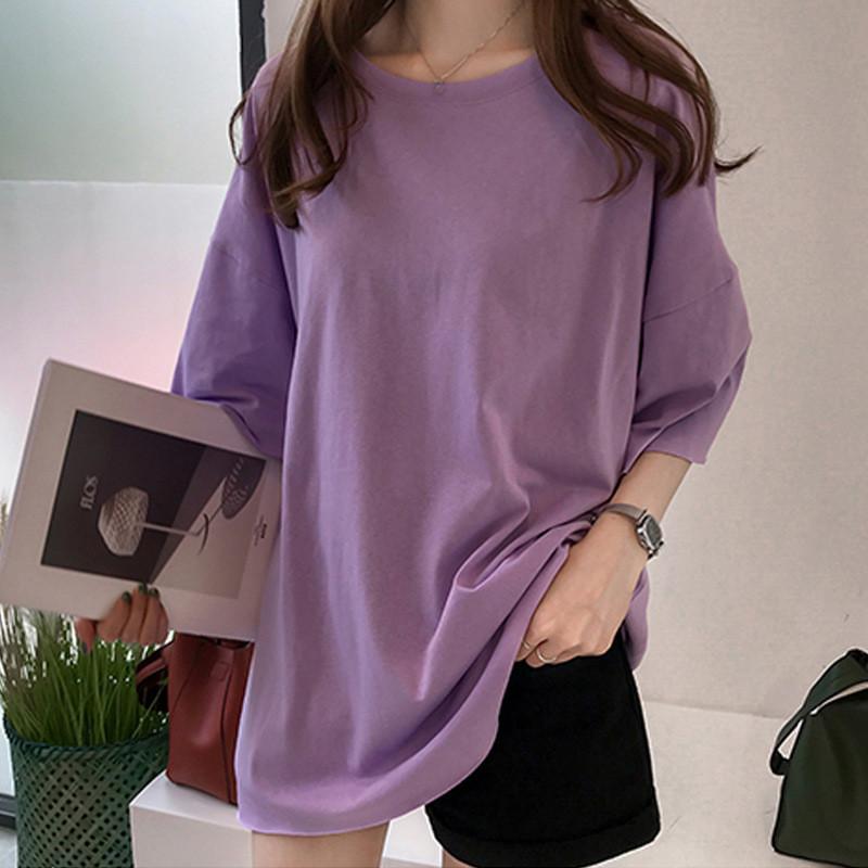 tシャツ レディース 半袖 ス カジュアル 5分袖 カラー 無地 着痩せ ゆったり おしゃれ 体型カバー 夏服 夏コーデ きれいめ tシャツ レディース 半袖 トップス カジュアル 5分袖 カラー