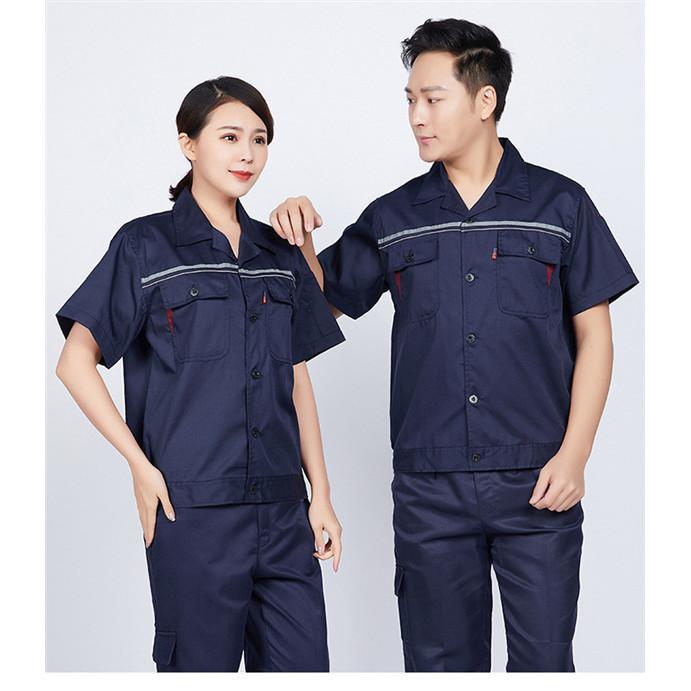 作業着セットアップ メンズ作業服 秋冬用 半袖 ジャケットセット