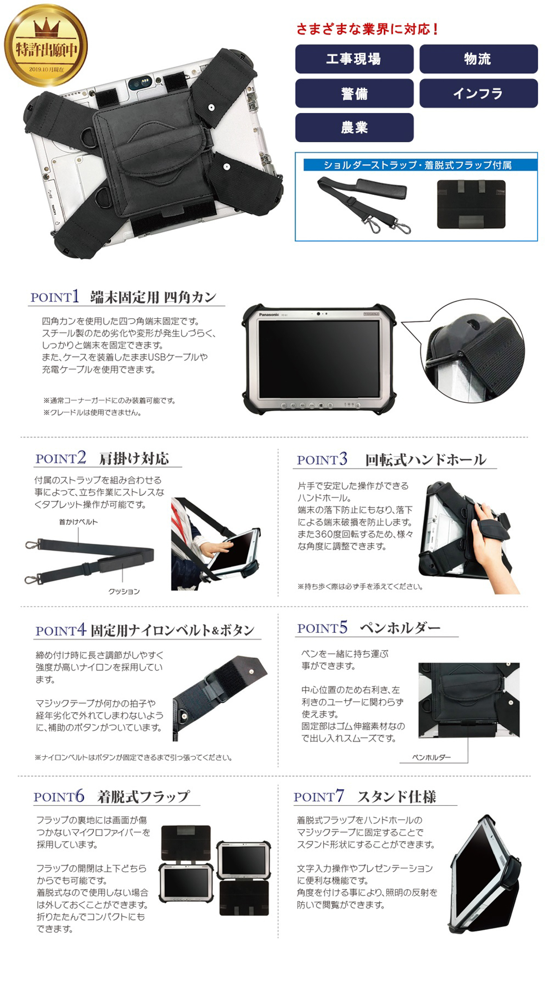MSソリューションズ タブレットケース 10.1インチ タフパッド FZ