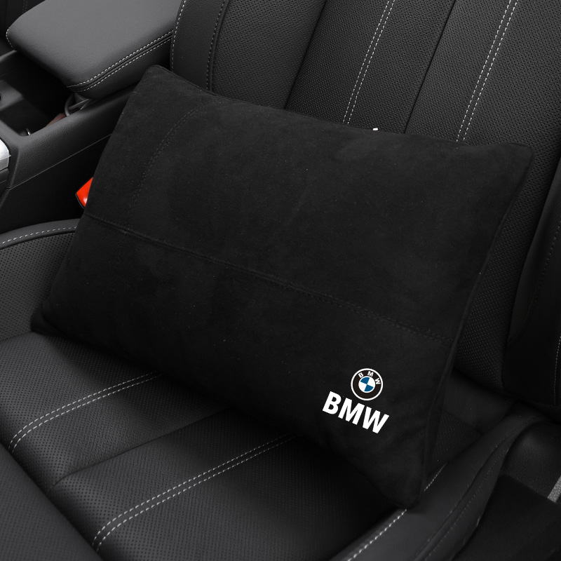 BMW ヘッドレスト首枕 車 低反発 ネックパッド 抱き枕 腰クッション スエード生地 運転 頚椎サポート ネックピロー 腰当て ネッククッション  zbz qtm :rhy009:msストア 通販 