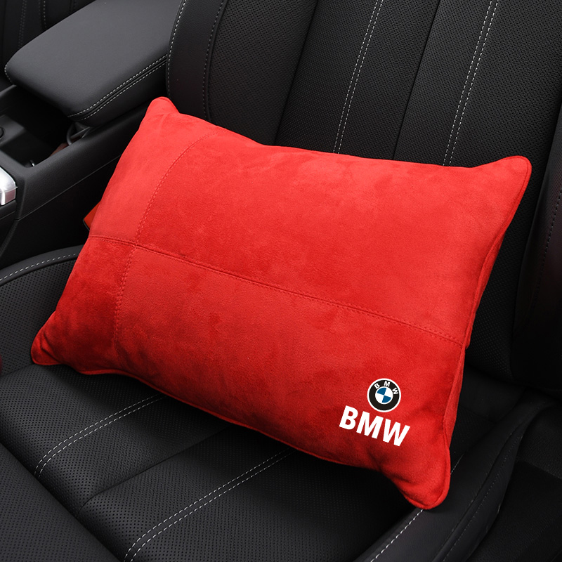 BMW ヘッドレスト首枕 車 低反発 ネックパッド 抱き枕 腰クッション スエード生地 運転 頚椎サポート ネックピロー 腰当て ネッククッション  zbz qtm :rhy009:msストア 通販 