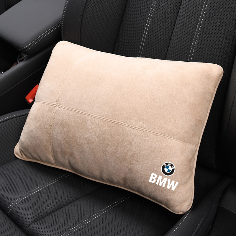 BMW ヘッドレスト首枕 車 低反発 ネックパッド 抱き枕 腰クッション スエード生地 運転 頚椎サポート ネックピロー 腰当て ネッククッション  zbz qtm :rhy009:msストア 通販 