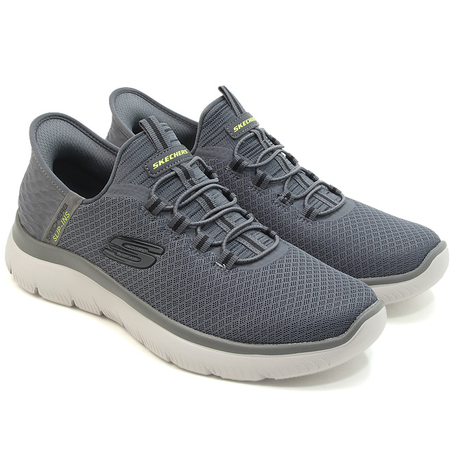 スケッチャーズ メンズ スリップインズ サミッツ ハイ レンジ チャコール 灰 2E相当 SKECHERS Hands Free Slip-ins SUMMITS-HIGH RANGE CHARCOAL CHAR 232457 | SKECHERS | 01