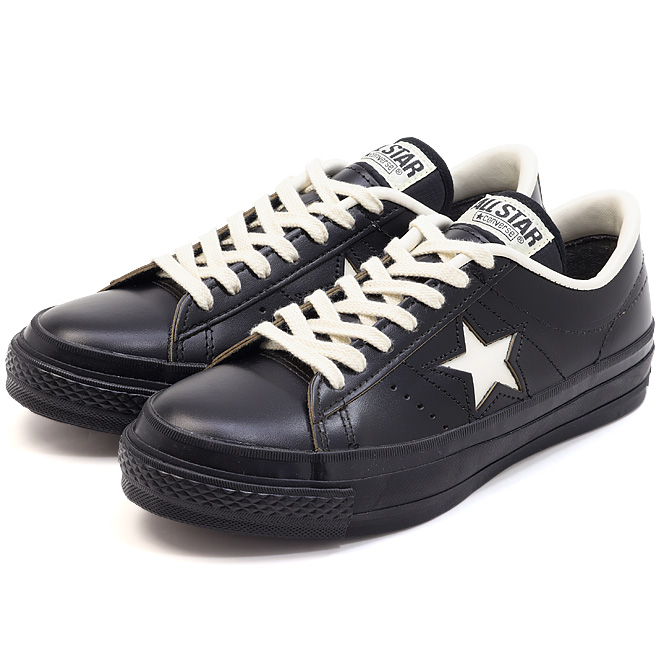 ONE STAR コンバース ワンスター J ブラック ローカット レザー ONE STAR コンバース ワンスター J ブラック ローカット レザー