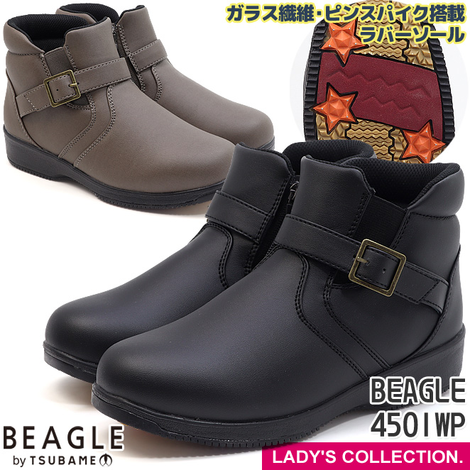 ビーグル レディース ウィンター ショートブーツ BL4501 ブラック