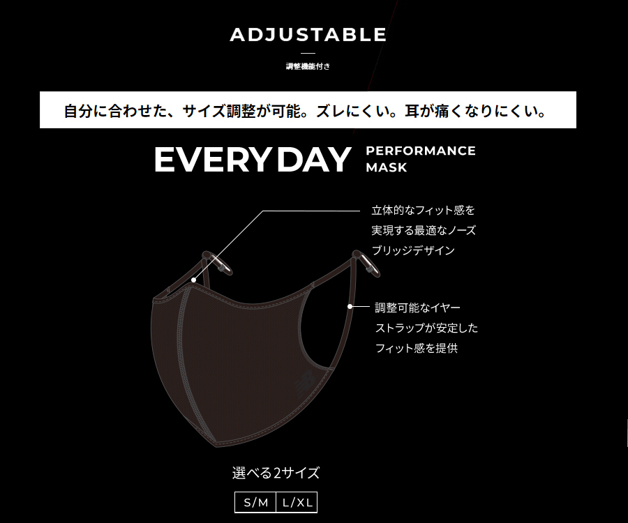 NB 機能性マスク ニューバランス EVERYDAY PERFORMANCE MASK BLACK 黒