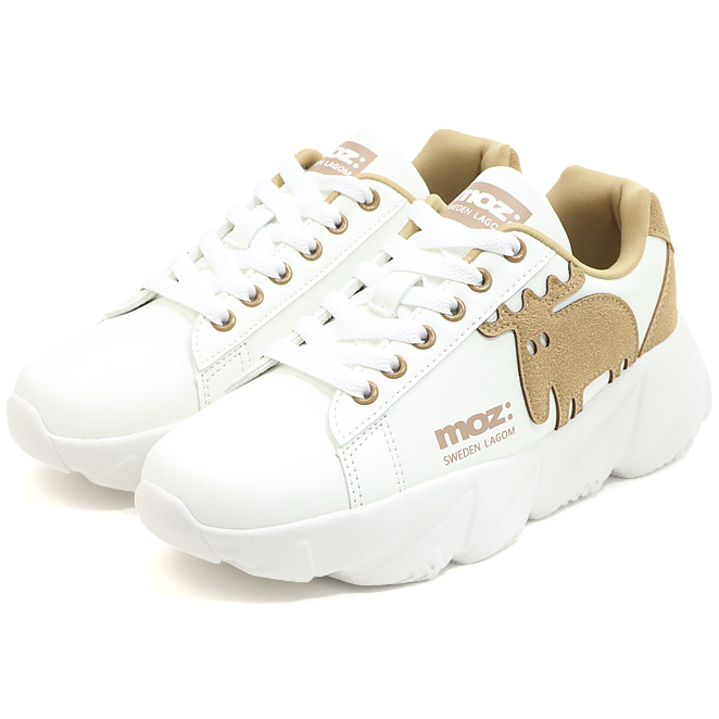 美品、値下げ‼️D.A.T.E. スニーカー ベージュ/ホワイト/ブラック スニーカー FG CLASSIC WHITEーBEIGE FGーCLー