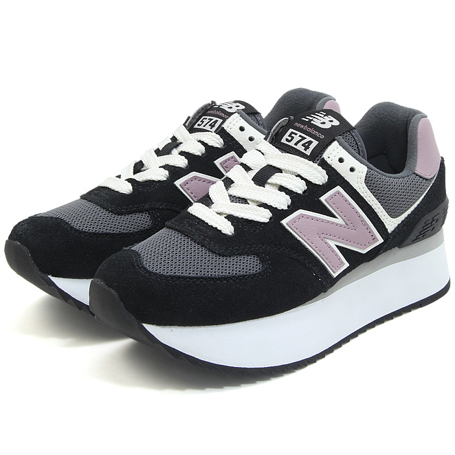 ニューバランス new balance NB 574+ WL574Z AK BLACK 幅：B ロー...