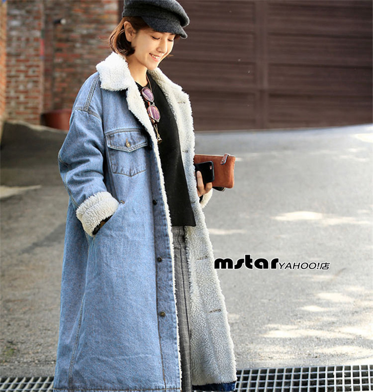 人気商品 Gジャン デニムコート レディース ジージャン デニムジャケット 秋冬 ロング 防寒 裏起毛 Gジャン デニム サイズ S qhema Com