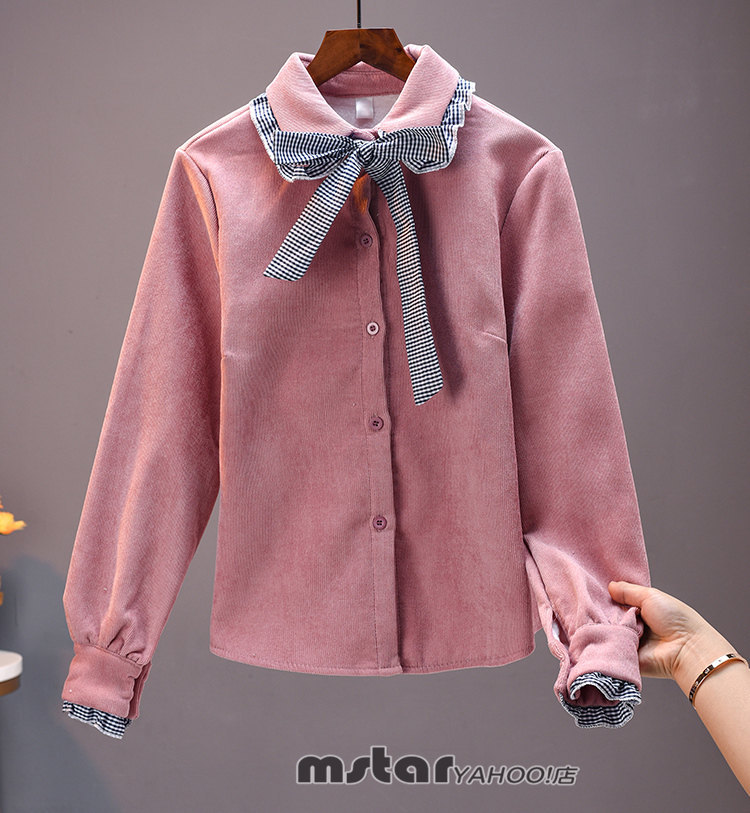 コーデュロイシャツ レディース 厚手 裏起毛 保温 ブラウス 冬 訳ありセール 格安