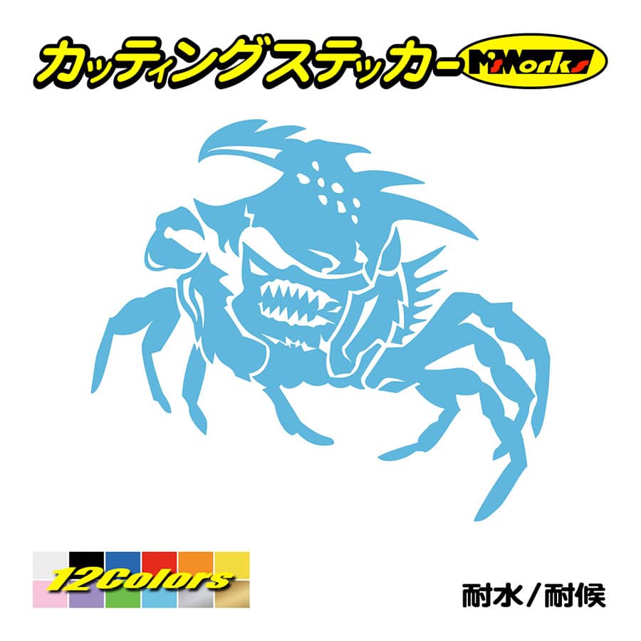 カッティングステッカー カニ 蟹 ガザミ Crab トライバル 5 左向き 車 バイク タンク Tribal バイナル 窓 リア サイド ウインドウ ガラス Tacre L 05 カッティングステッカー M Sworks 通販 Yahoo ショッピング