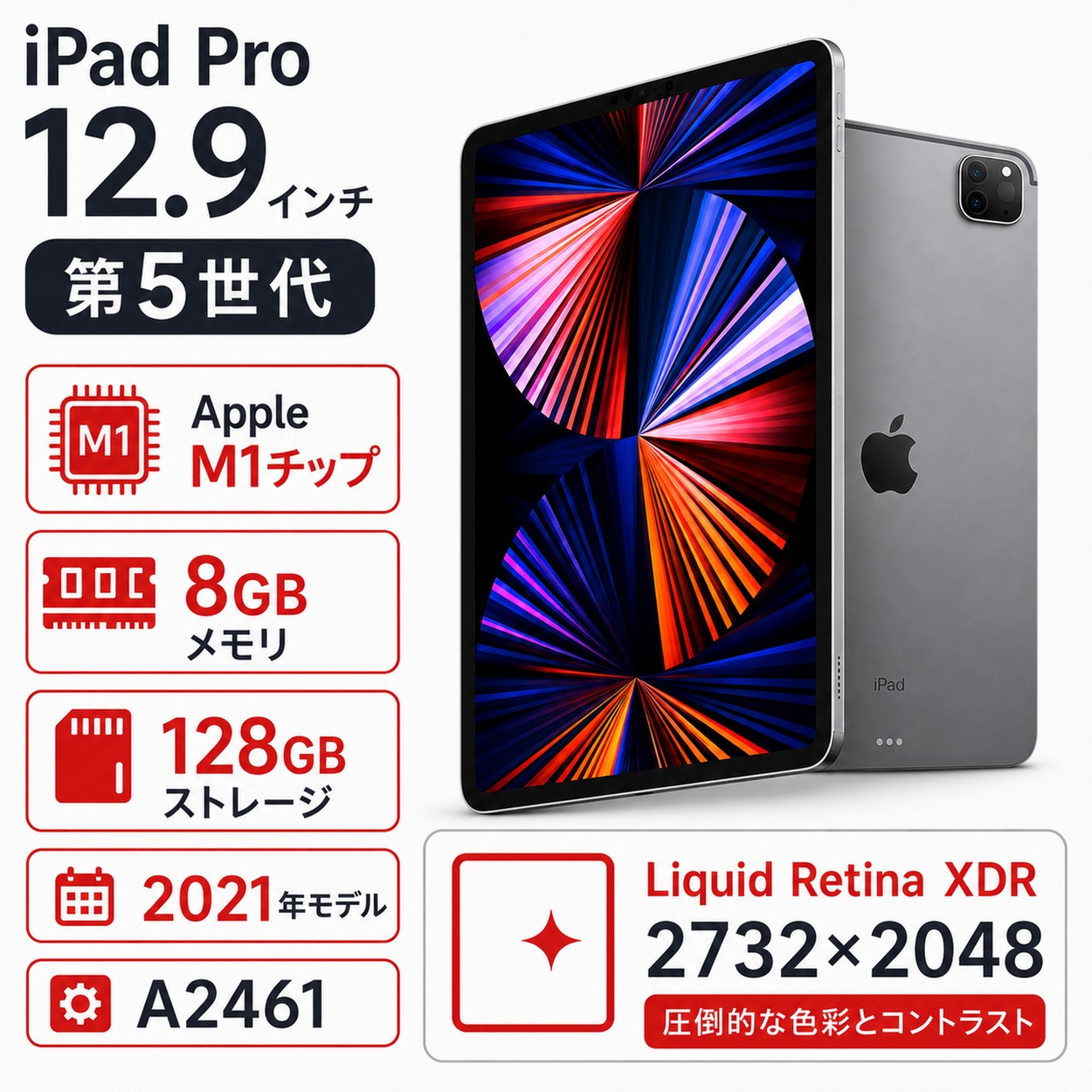 ipad pro m1（スマホ、タブレット、パソコン）（iPad OS対応：対応）の