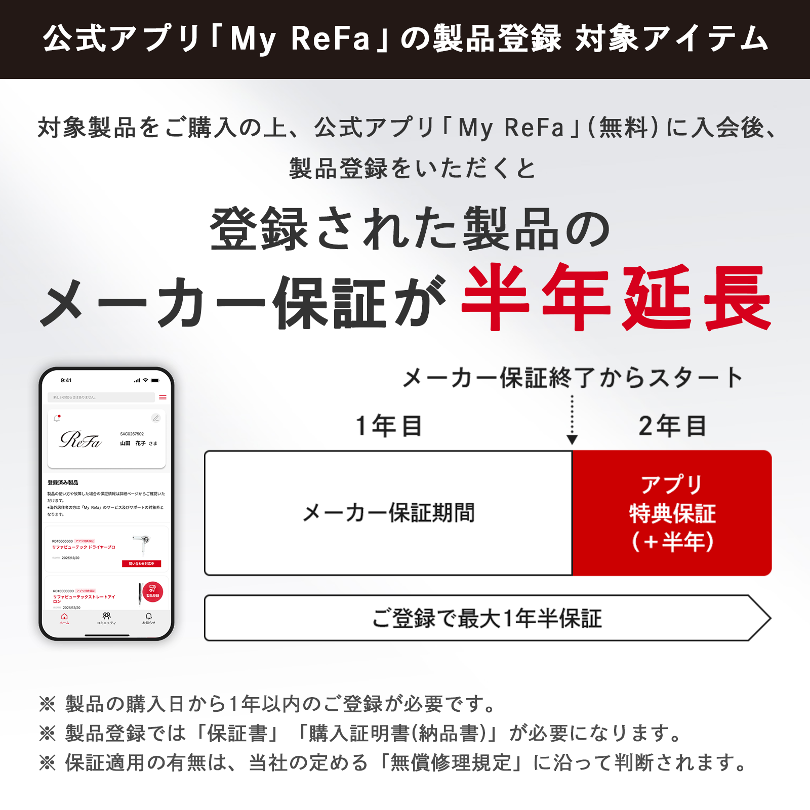 アプリ保証