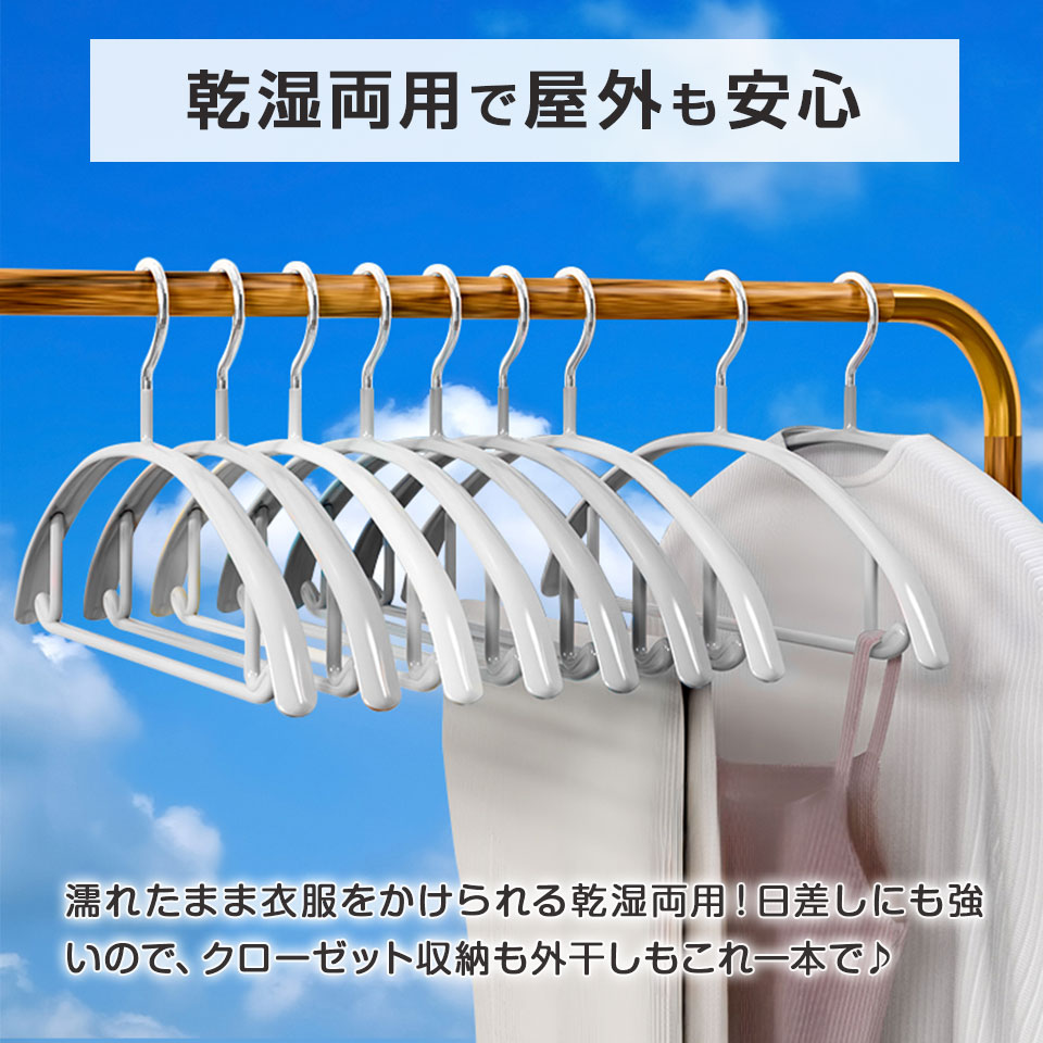 シルバー　ハンガー  滑り止め付き　110本セット 楽天市場】【SNSで話題☆口コミ高評価☆楽天1位☆】HaLotus