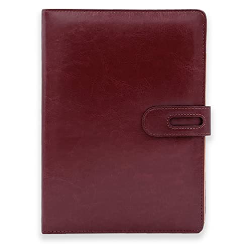 システム手帳 A5 PUレザー カバー 6穴 リング 罫線 90頁