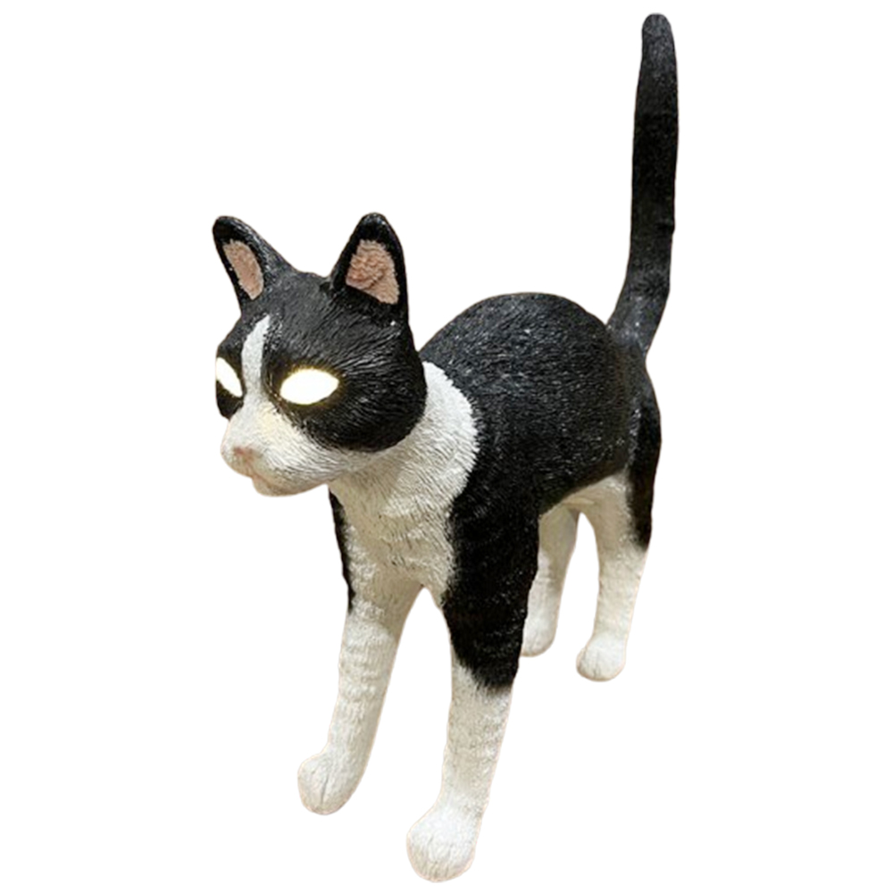 テーブルランプ 猫 Cat 猫の目 LED 黒猫 白猫 北欧 おしゃれ