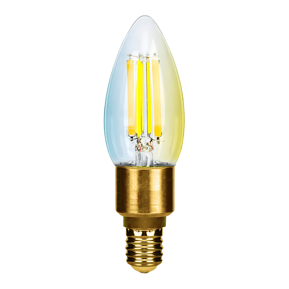 シャンデリア型 LED電球 リモコンセット E-17 調光 調色 昼光色 昼白色
