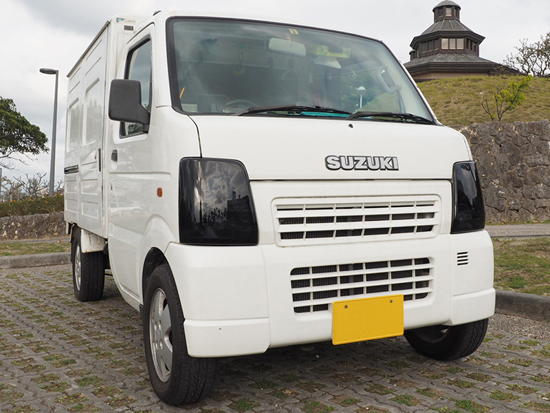 キャリイ DA63T DA65T ヘッドライトカバー ダークスモーク パーツ