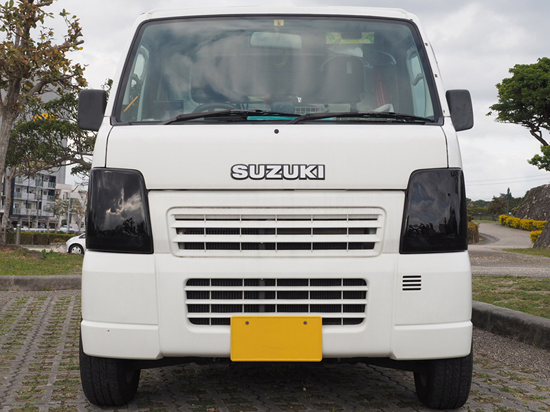 キャリイ DA63T DA65T ヘッドライトカバー ダークスモーク パーツ