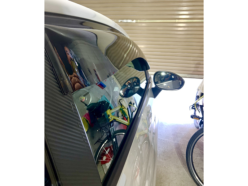 フィアット500 アバルト500 ドアバイザー ダークスモーク FIAT500
