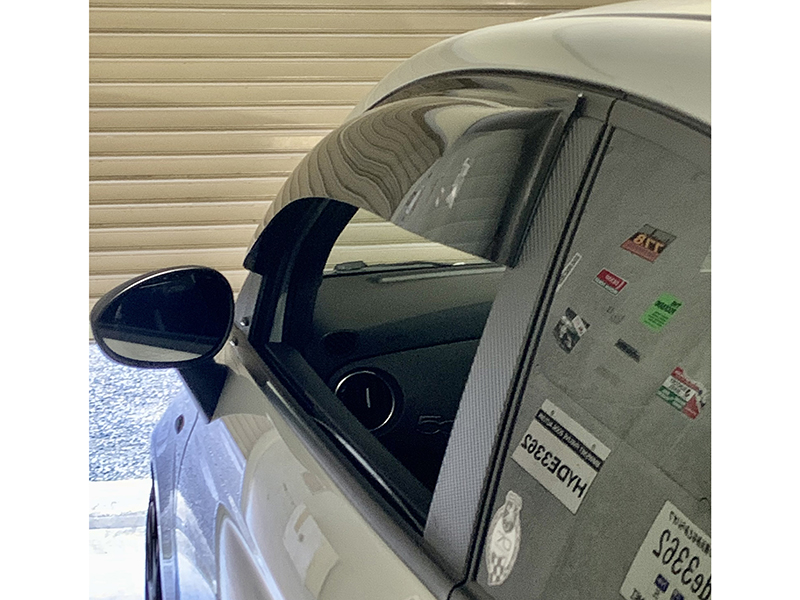 フィアット500 アバルト500 ドアバイザー ダークスモーク FIAT500