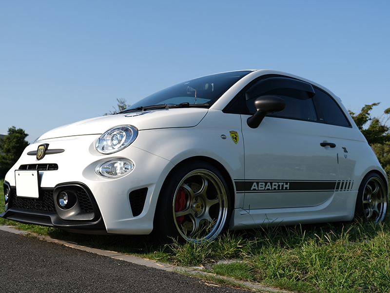 フィアット500 アバルト500 ドアバイザー ライトスモーク FIAT500