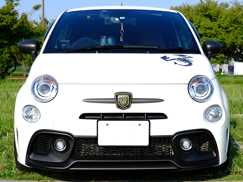 フィアット500 アバルト500 ドアバイザー ライトスモーク FIAT500