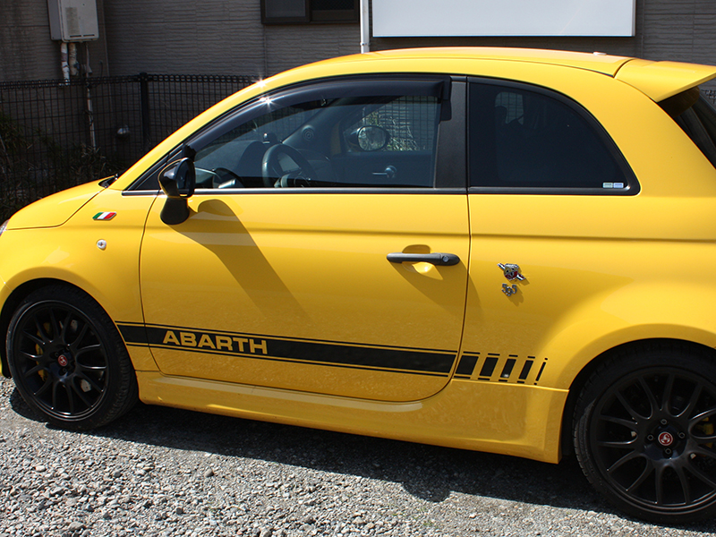 フィアット500 アバルト500 ドアバイザー セミ ワイド FIAT500