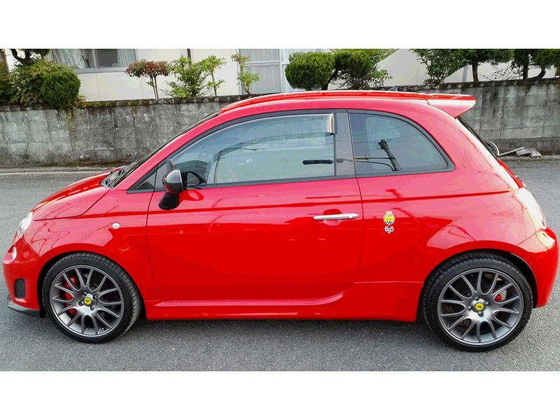 フィアット500 アバルト500 ドアバイザー スーパー ワイドバイザー