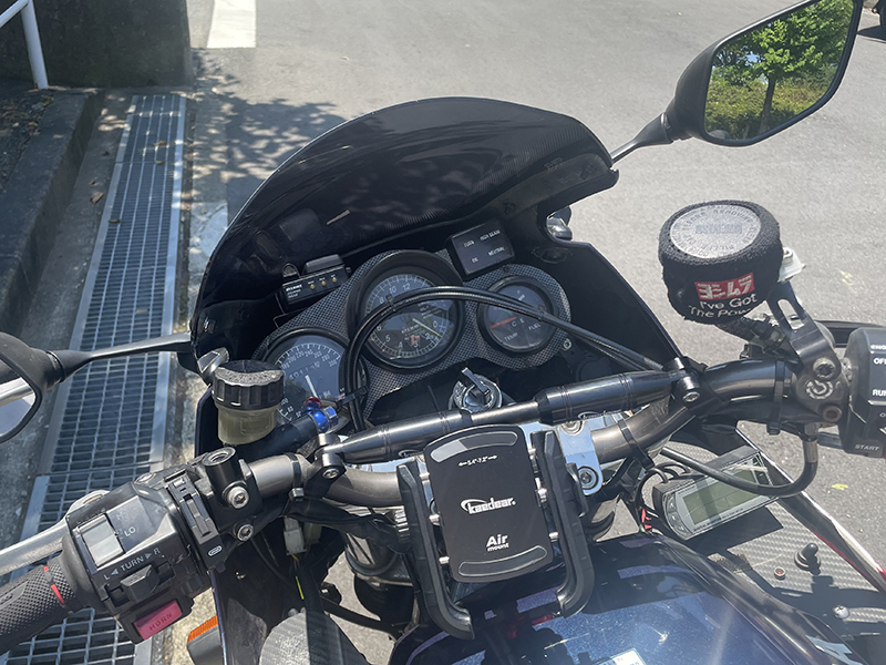 かず ヤマハ FZ750 (1FM) スクリーン ロングサイズ パーツ ダークスモーク
