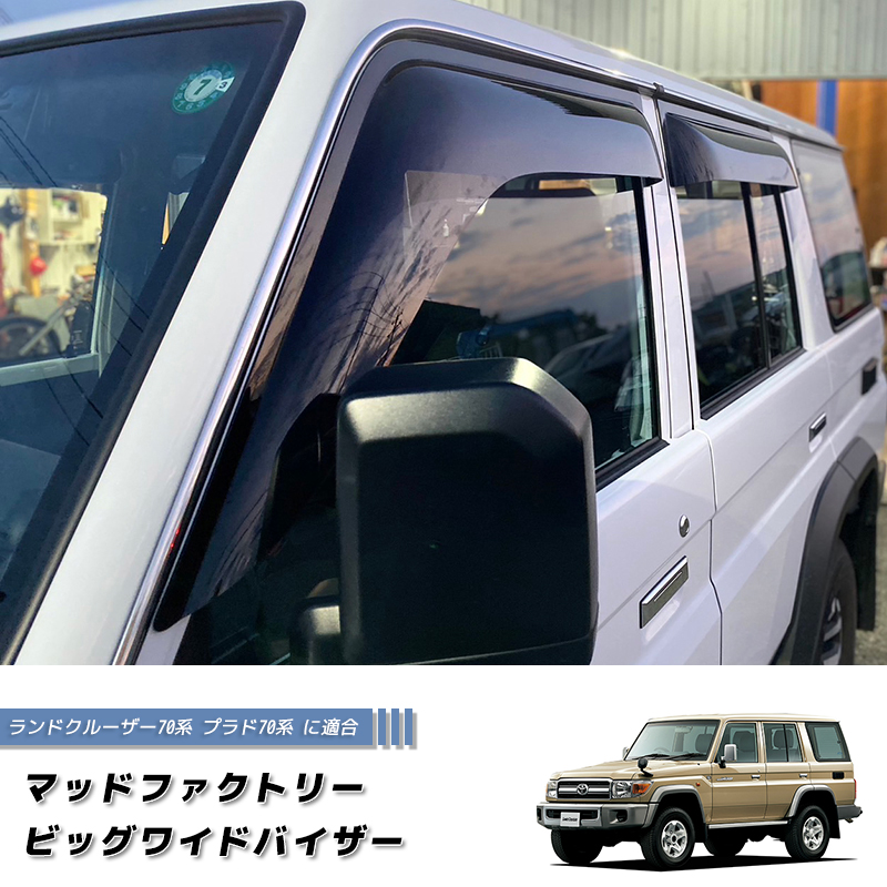 ランドクルーザー 70 ランクル70 78プラド 復刻 ワイドバイザー ドア