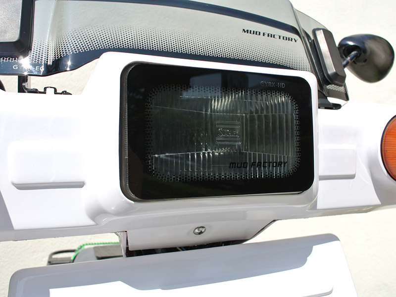 ジャイロX ヘッドライトカバー ライトスモーク パーツ : マッド ジャイロX ヘッドライトカバー ライトスモーク パーツ : マッド