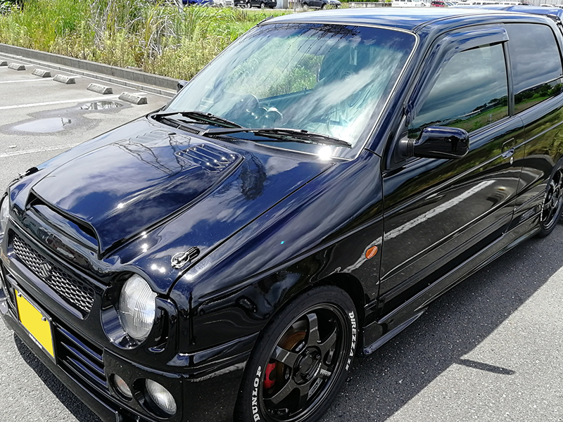 アルト HA11S HA21S 系 4代目 ドアバイザー ダーク パーツ アルト