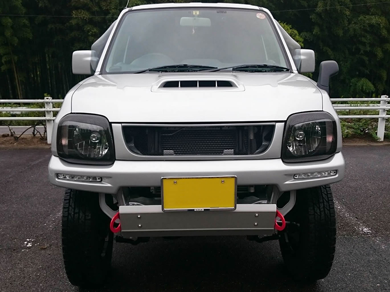 ジムニー JB23 JB33 JB43 シエラ ヘッドライトカバー カーボン パーツ