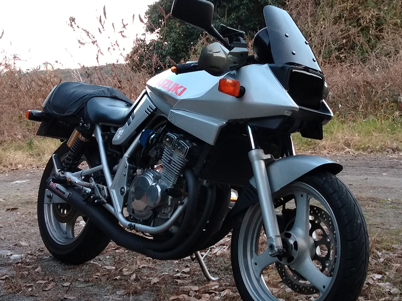スズキ カタナ GSX400S GSX250S ヘッドライトカバー ダークスモーク