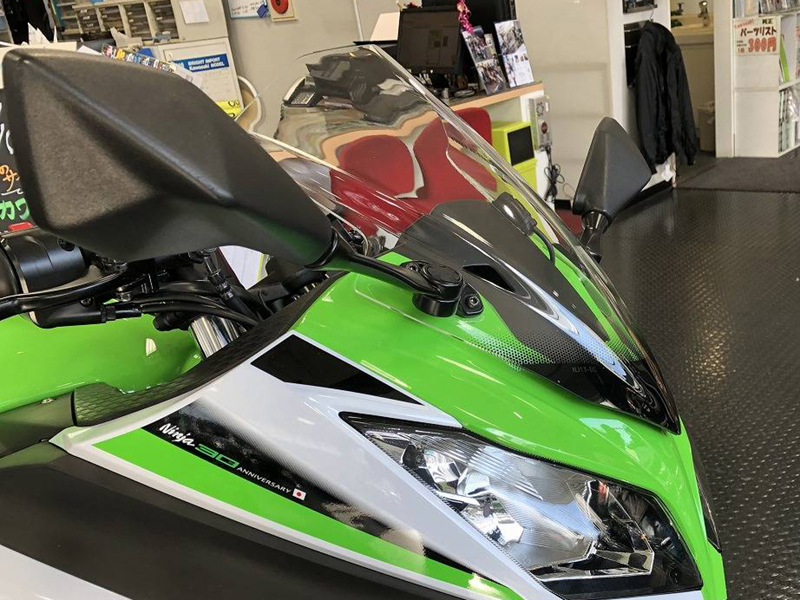 カワサキ ニンジャ EX250L M EX300A B スクリーン 2013-2017 クリア