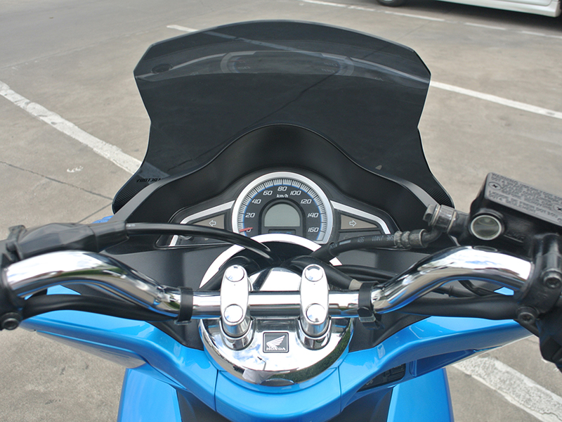 PCX ロング スクリーン ウインドシールド ダーク 2014-2017 JF56 KF18