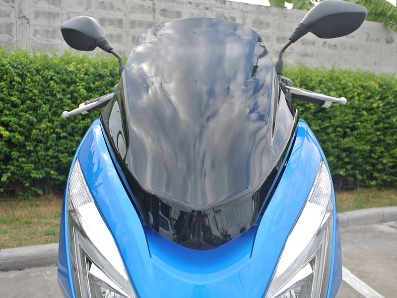 PCX ロング スクリーン ウインドシールド ダーク 2014-2017 JF56 KF18