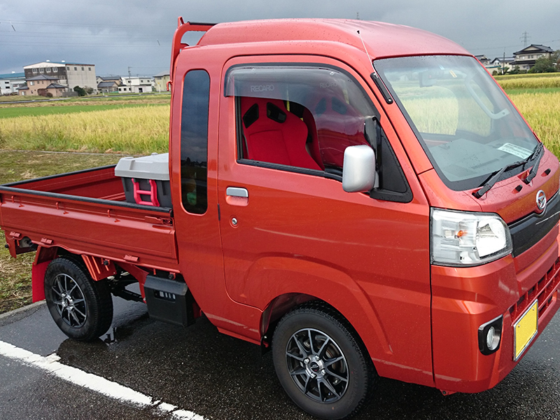 ハイゼットS500P S510P ドアバイザー スーパー ワイドバイザー ライト