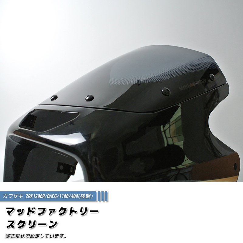 カワサキ ZRX1200R DAEG ダエグ 1100 400 後期 スクリーン ライト