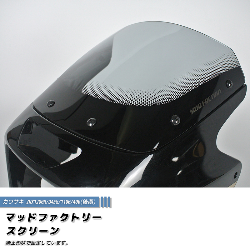 カワサキ ZRX1200R DAEG ダエグ 1100 400 後期 スクリーン ライト