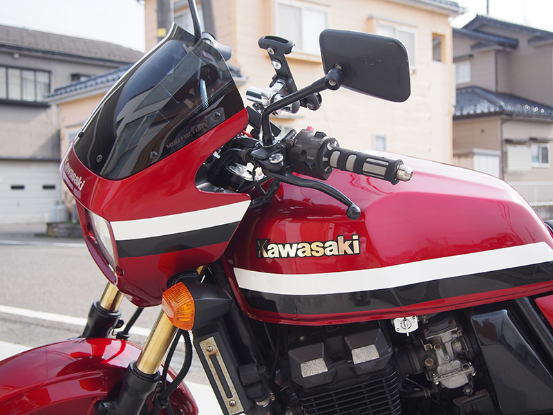 カワサキ ZRX400 前期 スクリーン ダーク ロング ウインドシールド